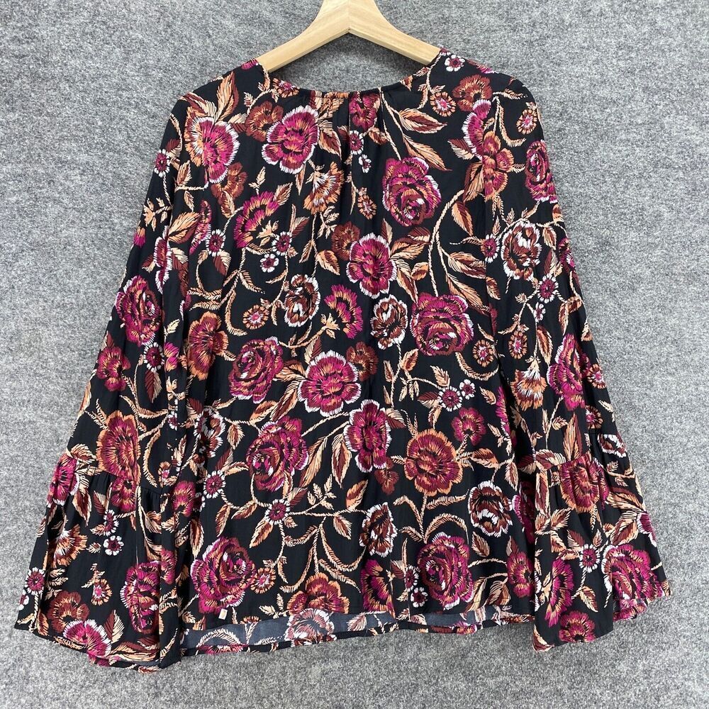 5/$45 A:glow Blouse Women L Maternity Long Sleeve Crew Neck  Casual Comfort